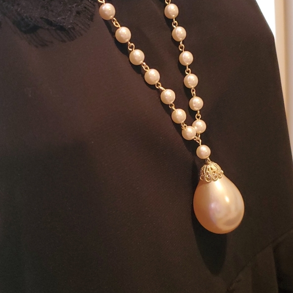 Women's Necklace Pearl VTG - Picture 3 of 7